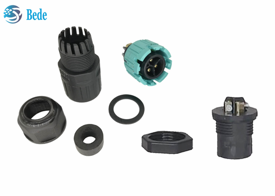 Đầu nối chống nước M19 tự khóa Cáp vật liệu PA66 để gắn bảng điều khiển phía sau