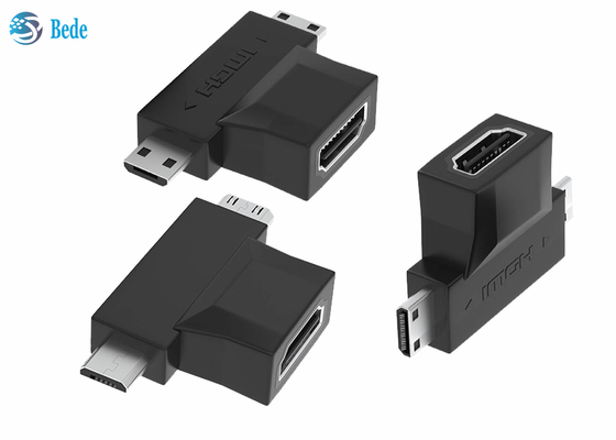 Bộ lặp HDMI 2 trong 1 mạ vàng 1080P HDMI A Female To HDMI Micro And Mini