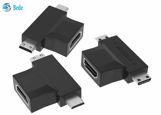 Bộ lặp HDMI 2 trong 1 mạ vàng 1080P HDMI A Female To HDMI Micro And Mini