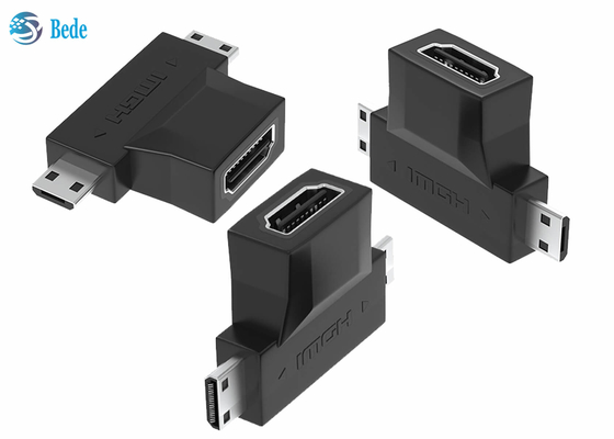 Bộ lặp HDMI 2 trong 1 mạ vàng 1080P HDMI A Female To HDMI Micro And Mini