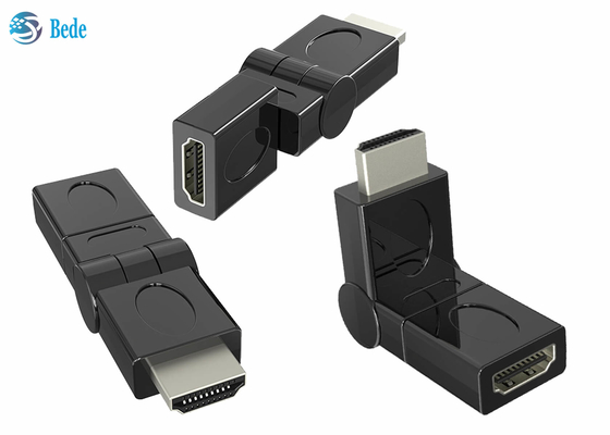 Bộ chuyển đổi xoay HDMI nam sang nữ mạ vàng 90 180 270 360 độ có thể xoay