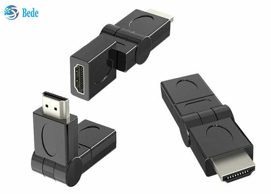 Bộ chuyển đổi xoay HDMI nam sang nữ mạ vàng 90 180 270 360 độ có thể xoay