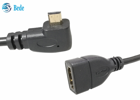 Góc Cạnh Micro HDMI Nam Sang HDMI Nữ Cáp Kết Nối 4 Hướng Lên-Xuống-Trái-Phải + 1 Cái Thẳng