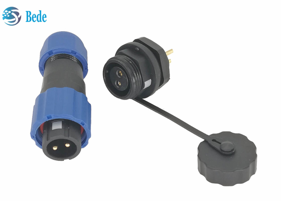 Đầu nối cáp nguồn chống nước Ip68, Đầu nối gắn bảng 2 chân M13