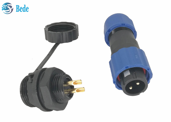 Đầu nối cáp nguồn chống nước Ip68, Đầu nối gắn bảng 2 chân M13