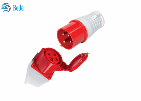Ổ cắm / phích cắm công nghiệp 16A 4pin Đầu nối nam nữ chống nước 380-415V