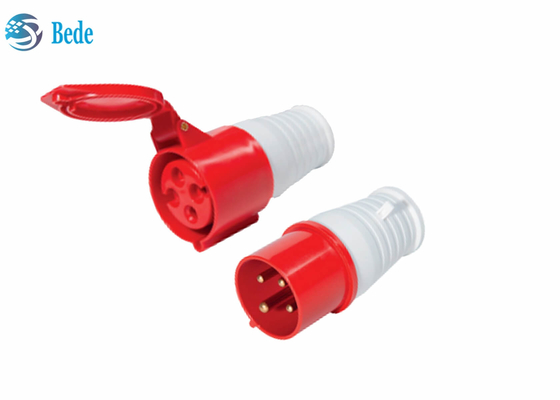 Ổ cắm / phích cắm công nghiệp 16A 4pin Đầu nối nam nữ chống nước 380-415V
