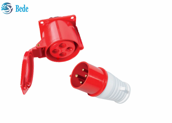 Ổ cắm / phích cắm công nghiệp 16A 4pin Đầu nối nam nữ chống nước 380-415V