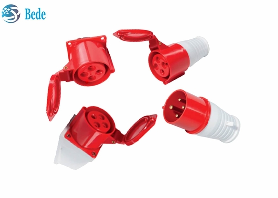 Ổ cắm / phích cắm công nghiệp 16A 4pin Đầu nối nam nữ chống nước 380-415V