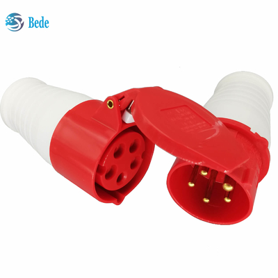 Ổ cắm & phích cắm công nghiệp 5 chân Đầu nối nguồn công nghiệp IP44 AC380-415V 16A