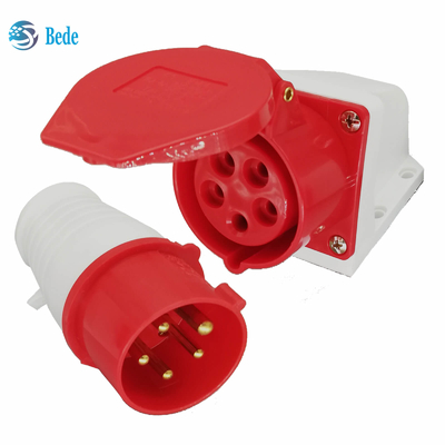 Đầu nối Commando Ổ cắm và ổ cắm IEC 60309 380-415V 16Amp Loại treo tường