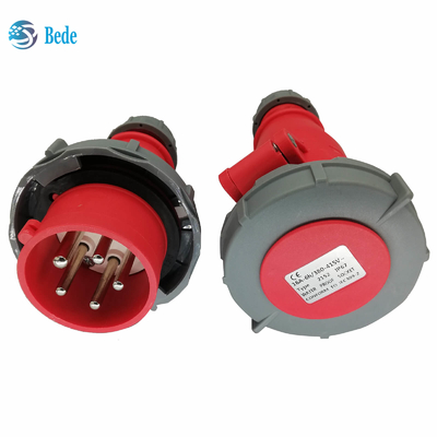 Ổ cắm & phích cắm công nghiệp 3P+N+E 5 chân IP67 AC220-415V Loại đế cắm 16 và 32 amp