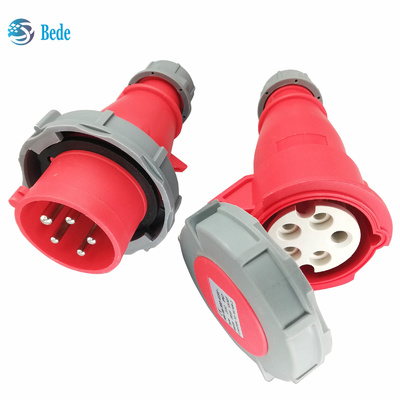 Ổ cắm & phích cắm công nghiệp 3P+N+E 5 chân IP67 AC220-415V Loại đế cắm 16 và 32 amp