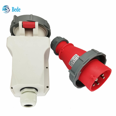 Ổ cắm và ổ cắm công nghiệp 3P+N+E IP67 AC220-415V Loại treo tường 16 và 32 amp