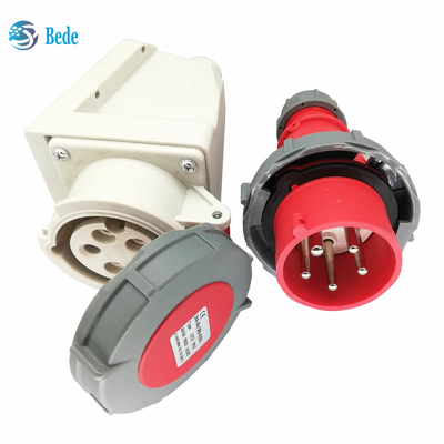 Ổ cắm và ổ cắm công nghiệp 3P+N+E IP67 AC220-415V Loại treo tường 16 và 32 amp