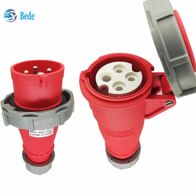 IP67 Industrial Plug Socket 4 pin ((3P+E) 16 và 32 Amp Docking Type