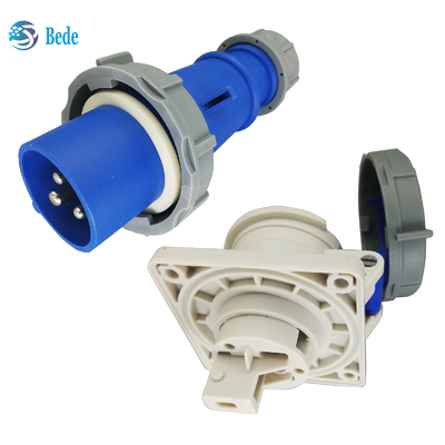 3 pin 220V-250V Voltage Industrial Plug Socket với IP67 xếp hạng - 16 Amp