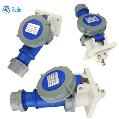 Tiêu chuẩn ICE60309 Industrial Plug Socket IP67 xếp hạng 3Pins ((2P+E) 32Amp