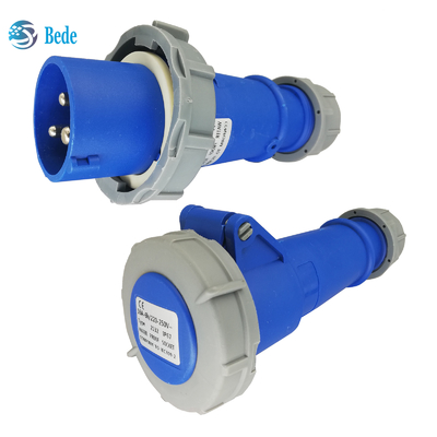 Cắm điện công nghiệp một pha đáng tin cậy - Voltage 220V-250V 16A 3Pins Docking Type