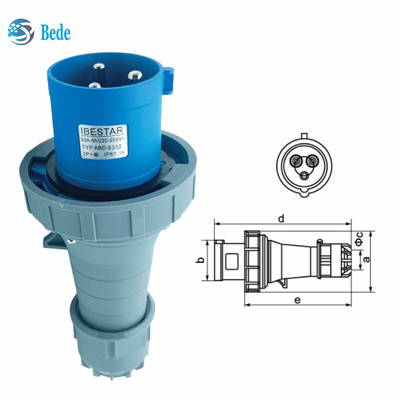 OEM / ODM Công nghiệp Plug And Socket Coupler đáng tin cậy và hiệu quả 63A / 125A 3 chân