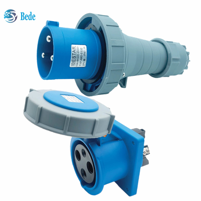 Hiện tại 63A 125A Cắm cắm cắm cắm công nghiệp Type 3 pin ((2P + E) IP67 220 ~ 250V