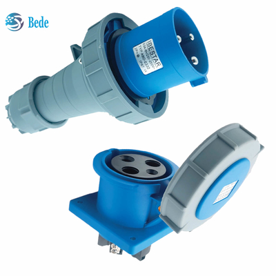 Hiện tại 63A 125A Cắm cắm cắm cắm công nghiệp Type 3 pin ((2P + E) IP67 220 ~ 250V