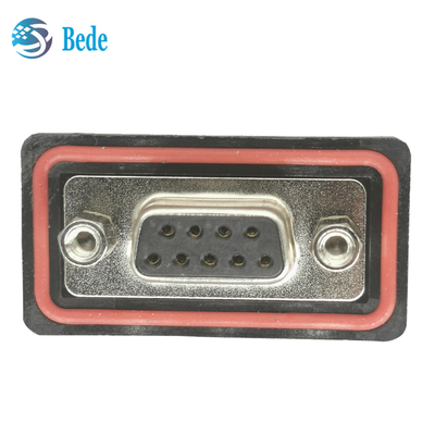 Đồng Tin Bọc vàng Bọc ghim D-Sub 9 Kết nối nữ -55- 105C Nhiệt độ hoạt động Epoxy nhựa niêm phong bao gồm