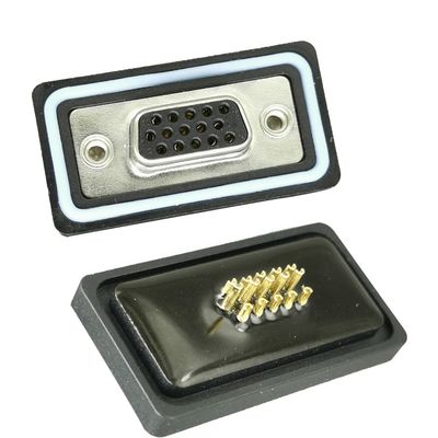 D Các kết nối phụ cho nhiệt độ cực đoan Đồng Tin Bọc vàng Bọc ghim IP68 Không thấm nước -55°C Đến 125°C