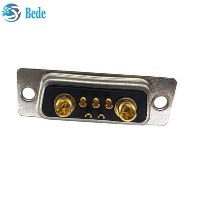 High Current Planning D-Sub Connector DB 7W2 Connector nữ với kiểu kết thúc ly hàn và 500 chu kỳ giao phối