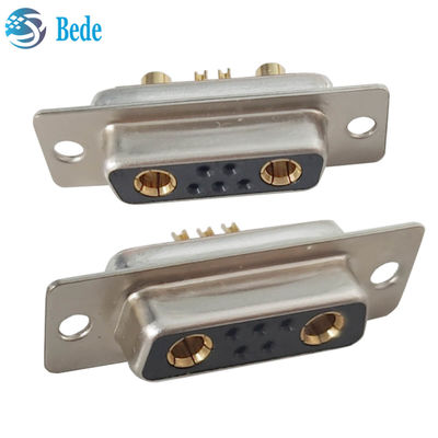 High Current Planning D-Sub Connector DB 7W2 Connector nữ với kiểu kết thúc ly hàn và 500 chu kỳ giao phối