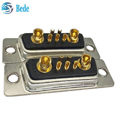 High Current Planning D-Sub Connector DB 7W2 Connector nữ với kiểu kết thúc ly hàn và 500 chu kỳ giao phối