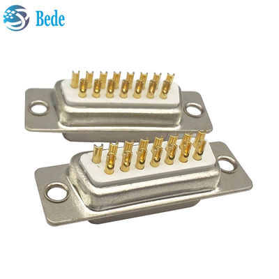 500V Đánh giá điện áp Db 15 đầu nối nam, D Sub 15 Pin đầu nối nam với ổ khóa