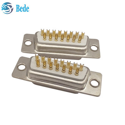 D-Sub 15 nữ kết nối cao cấp Kháng cách 5000 Megohms Min Connector Style D-SUB 15