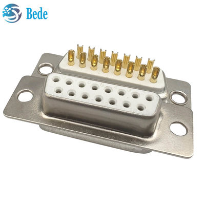 D-Sub 15 nữ kết nối cao cấp Kháng cách 5000 Megohms Min Connector Style D-SUB 15