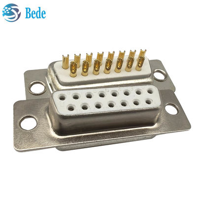D-Sub 15 nữ kết nối cao cấp Kháng cách 5000 Megohms Min Connector Style D-SUB 15
