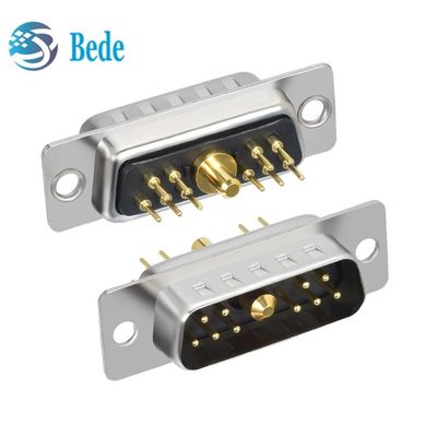 11W1 Kết hợp D Sub Connectors nam / nữ hỗn hợp Điện cao và tín hiệu đồng trục