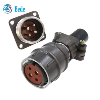 Đầu nối tròn MIL tiêu chuẩn Nga 2PM với kết nối ren, cách điện thiêu kết thủy tinh và chịu nhiệt độ cao