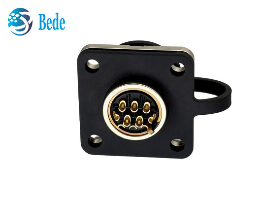 CM10 10Pins DDK Square Flange IP67 Máy kết nối tròn chống nước với kết thúc hàn