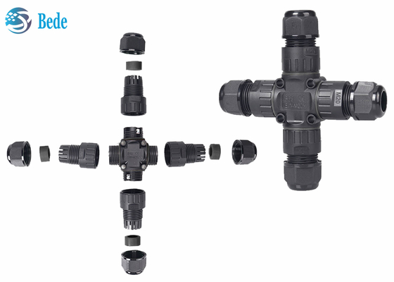 Đầu nối chống nước 4 kênh Ip68 loại X 3 - Cực lý tưởng cho dây 3 chân