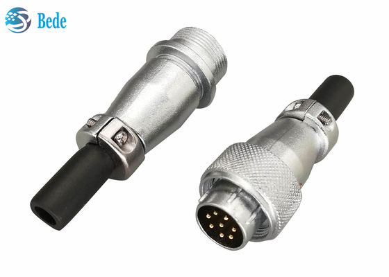 WS16 Kết nối tròn 10 Pin Plug And Socket Docking Connectors 7~10 Pin 5A 400V