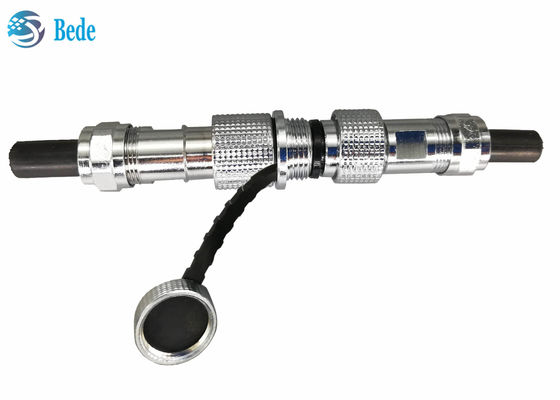 Vàng Shell M12 Aircraft Connector IP68 Cable To Cable Docking Style 2~7 Pin