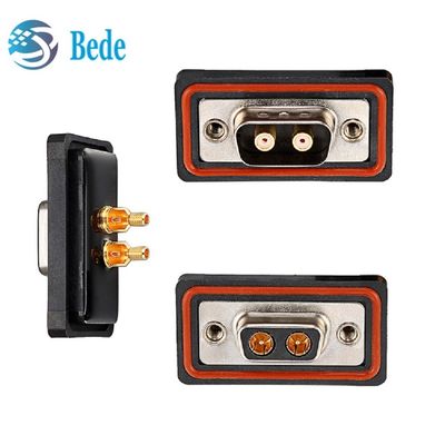 Đàn ông và nữ DB 2w2 Solder Cup Coaxial Power Connector Waterproof IP 68